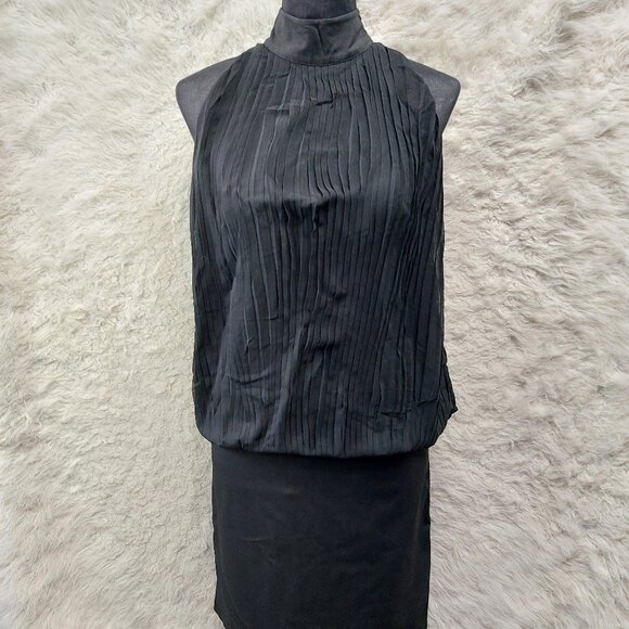 ICHI Women’s Black Halter Neck Mini Dress Size S - Picture 1 of 9